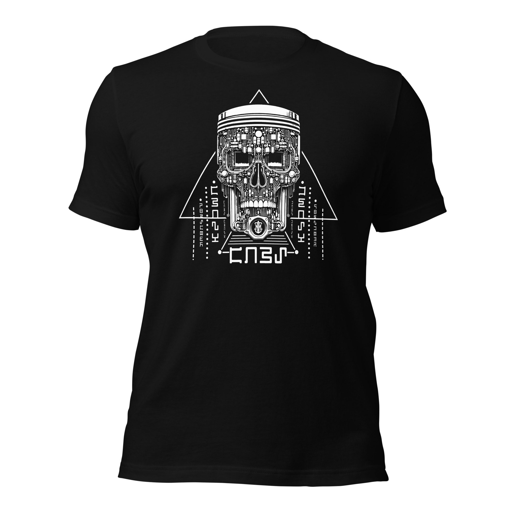 Buy a T-shirt with a skull piston (Crazy Cars)